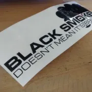 JDM Style Sticker black smoke 
