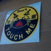 JDM Style Sticker dont touch crab 