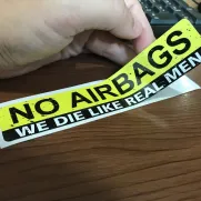 JDM Style Sticker no airbags 